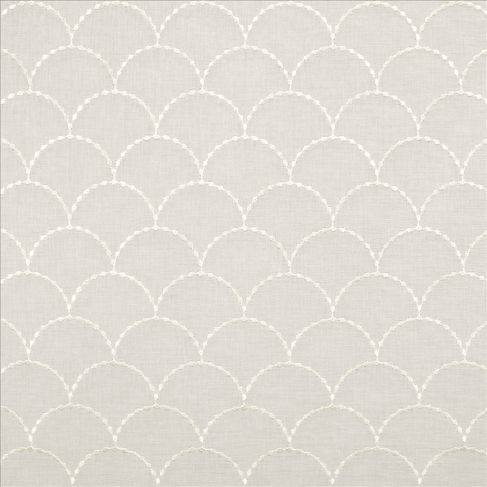 Scalloped Ivory by Kasmir Fabric 5108 100% Polyester
 TURKEY </p><p>Repeat: Horizontal: 3 inches and Vertical: 3 inches 118 - 125 - Fabric Carolina -
