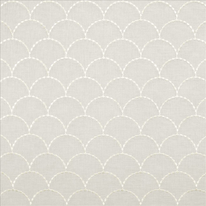 Scalloped Ivory by Kasmir Fabric 5108 100% Polyester
 TURKEY </p><p>Repeat: Horizontal: 3 inches and Vertical: 3 inches 118 - 125 - Fabric Carolina -