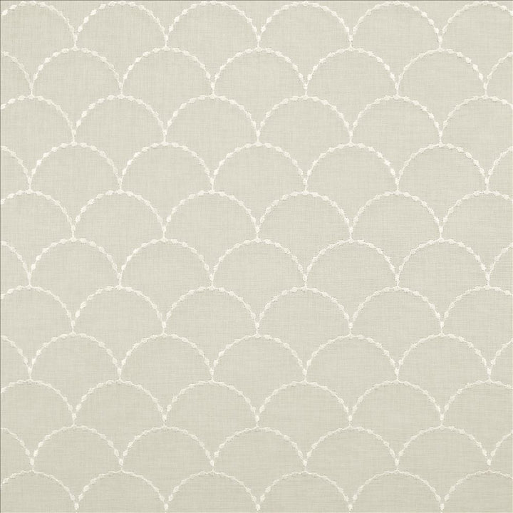 Scalloped Ivory by Kasmir Fabric 5108 100% Polyester
 TURKEY Not Tested </p><p>Repeat: Horizontal: 3 inches and Vertical: 3 inches 118 - Fabric Carolina -