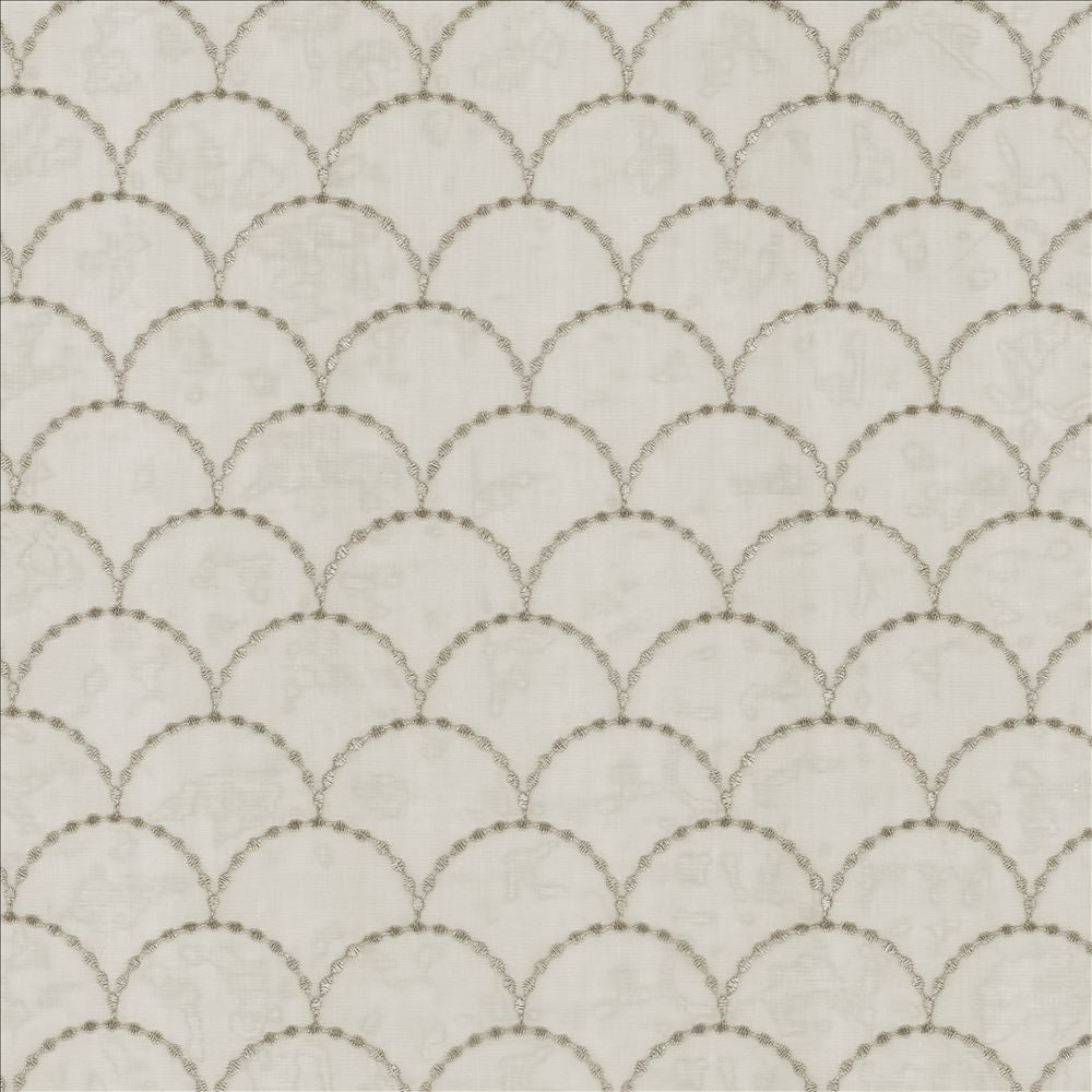 Scalloped Smoke by Kasmir Fabric 5108 100% Polyester
 TURKEY </p><p>Repeat: Horizontal: 3 inches and Vertical: 3 inches 118 - 125 - Fabric Carolina -