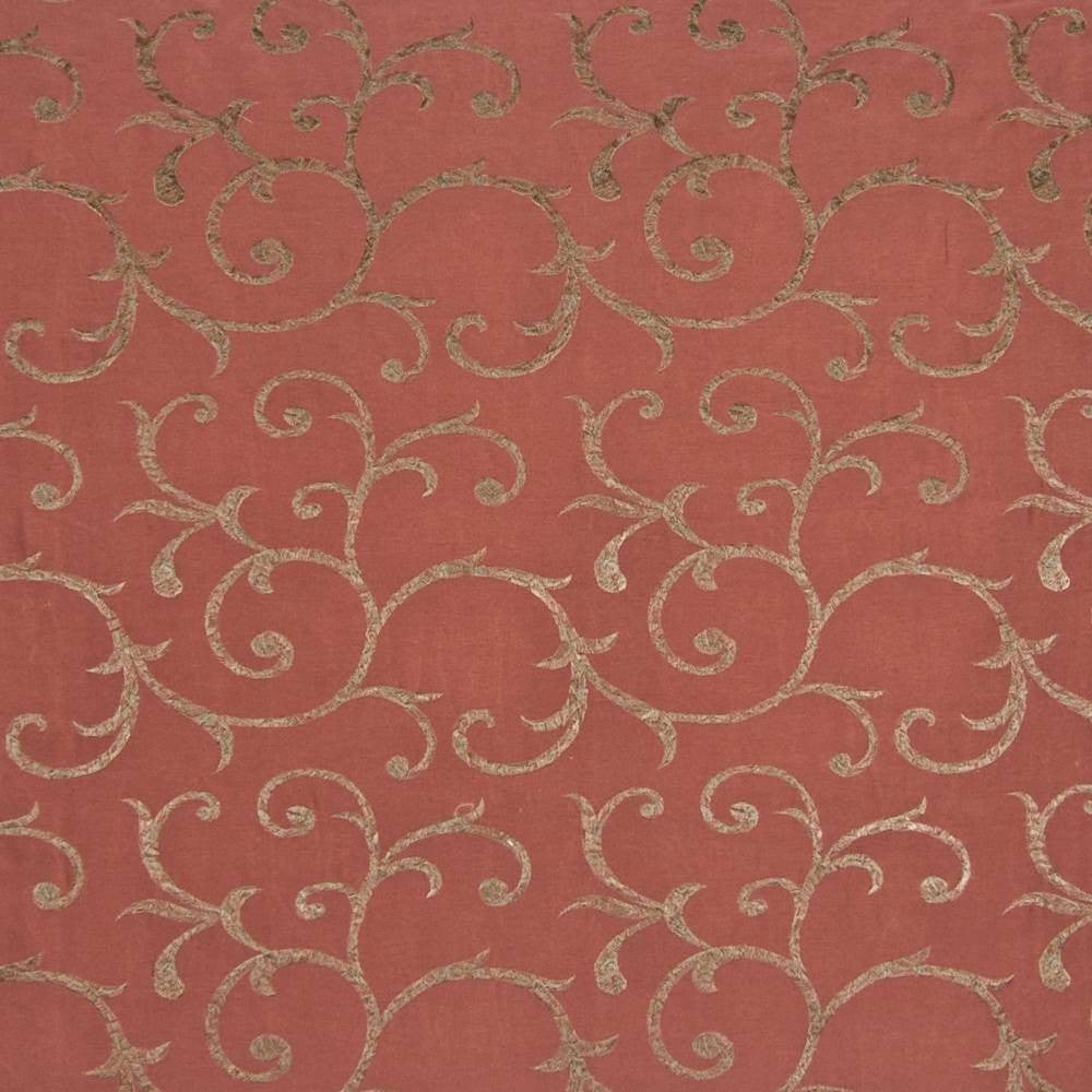Scribble Scroll Brick by Kasmir Fabric 1387 CHINA Not Tested H: 13 inches, V:11 5/8 inches 57 - 58 - Fabric Carolina - Kasmir