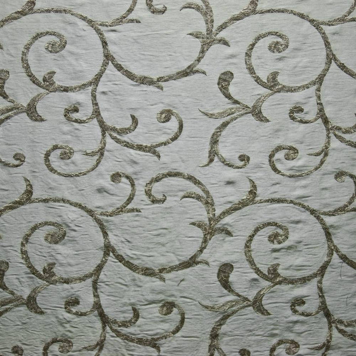Scribble Scroll Rain Water by Kasmir Fabric 1388 CHINA Not Tested H: 13 inches, V:11 5/8 inches 57 - 58 - Fabric Carolina - Kasmir