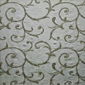 Scribble Scroll Rain Water by Kasmir Fabric 1388 100% Polyester CHINA Not Tested H: 13 inches, V: 11 5/8 inches 57 - 58 - Fabric Carolina - Kasmir