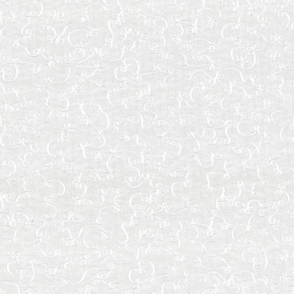 Scroll Down Snow by Kasmir Fabric 1443 CHINA Not Tested H: 16 4/8 inches, V:12 inches 57 - Fabric Carolina - Kasmir