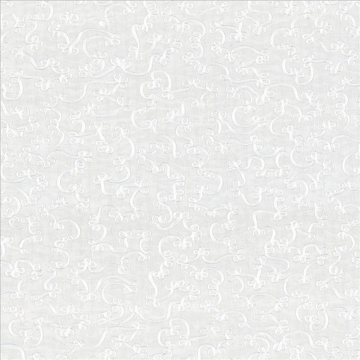 Scroll Down Snow  by Kasmir Fabric See sample 100% Linen
Embroidery
100% Nylon
 CHINA Not Tested </p><p>Repeat: Horizontal: 16 4/8 inches and Vertical: 12 inches 52  - Fabric Carolina -