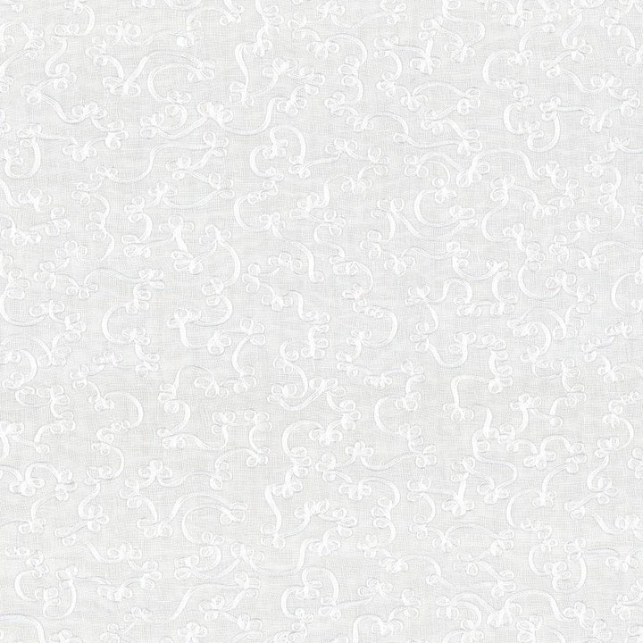 Scroll Down Snow by Kasmir Fabric 1443 100% Linen
Embroidery
100% Nylon
 CHINA </p><p>Repeat: Horizontal: 16 4/8 inches and Vertical: 12 inches 52 - Fabric Carolina -