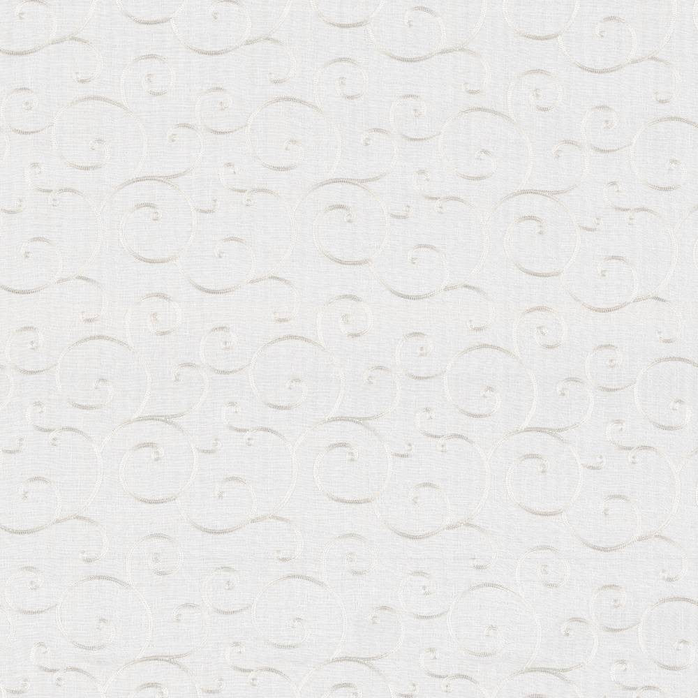 Scrolltop Snow by Kasmir Fabric 5077 CHINA Not Tested H: 9 4/8 inches, V:11 6/8 inches 54 - 56 - Fabric Carolina - Kasmir