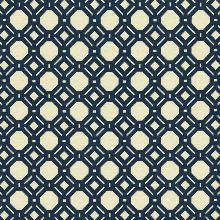 Seafarer Porcelain by Kasmir Fabric 5125 61% Rayon
39% Polyester
 CHINA </p><p>Repeat: Horizontal: 2 4/8 inches and Vertical: 2 4/8 inches 54 - Fabric Carolina -