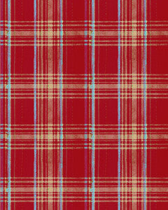 SEAPORT PLAID Red Wallpaper (WP30066) by Mind The Gap
