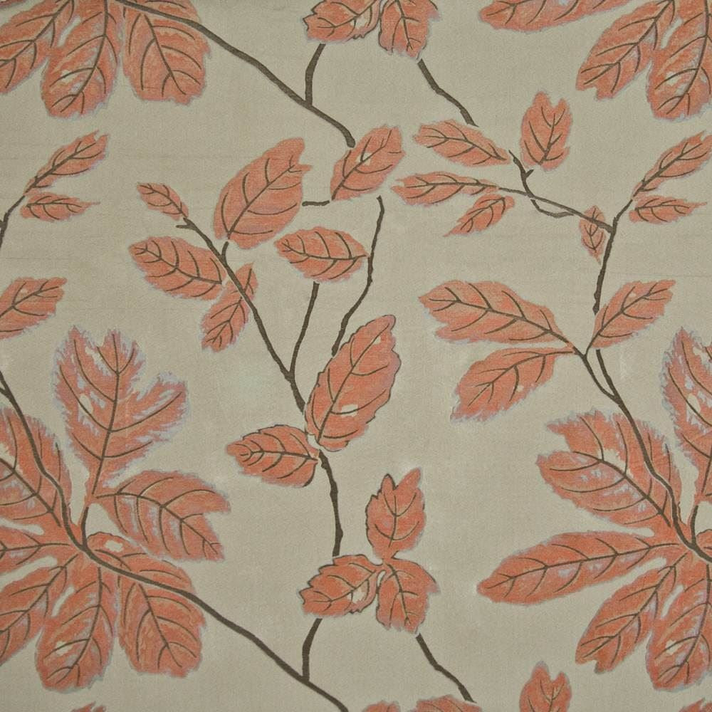 Secret Garden Tangerine by Kasmir Fabric 1386 75% Rayon
25% Polyester
 CHINA 15,000 Wyzenbeek Double Rubs </p><p>Repeat: Horizontal: 29 inches and Vertical: 27 4/8 inches 54 - Fabric Carolina -