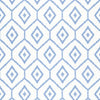 BARI IKAT - Blue by Thibaut Wallpaper