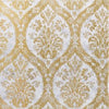 CORDOBA DAMASK - Metallic Gold and Silver by Thibaut Wallpaper