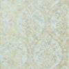 CORDOBA DAMASK - Metallic on Slate by Thibaut Wallpaper