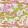 LUZON - Green and Raspberry by Thibaut Wallpaper