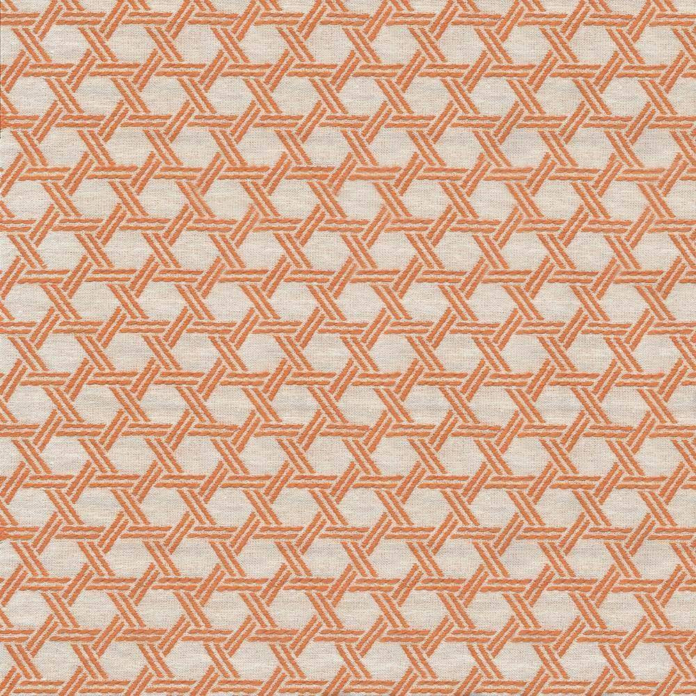 Sempre Mango by Kasmir Fabric 1423 USA 36,000 Wyzenbeek Double Rubs H: 1 1/8 inches, V:1 7/8 inches 57 - 58 - Fabric Carolina - Kasmir