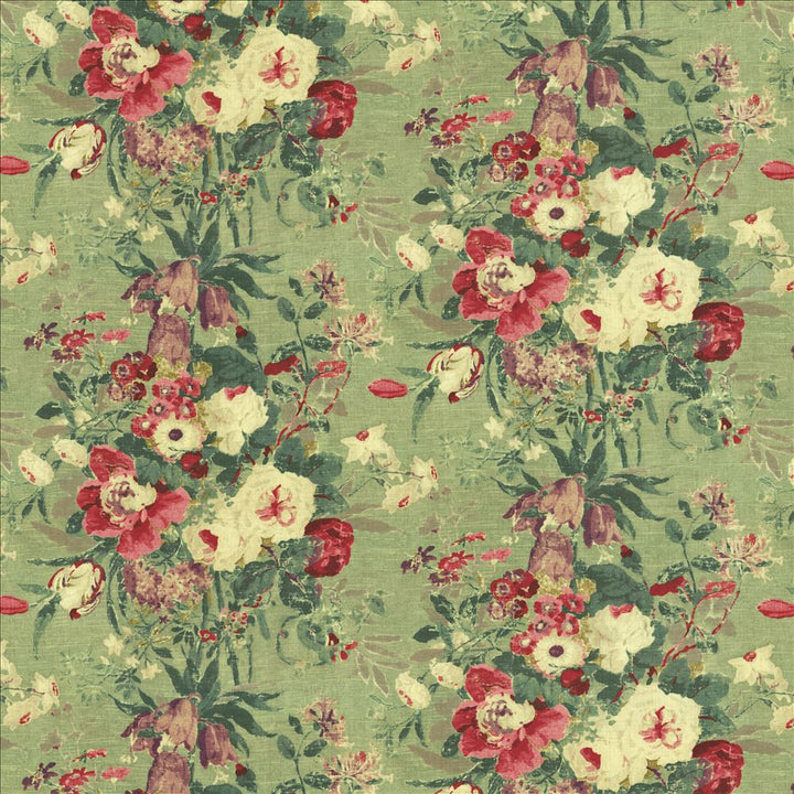 Serene Scene Moss by Kasmir Fabric 1453 100% Linen
 CHINA 15,000 Wyzenbeek Double Rubs </p><p>Repeat: Horizontal: 54 inches and Vertical: 32 inches 54 - Fabric Carolina -