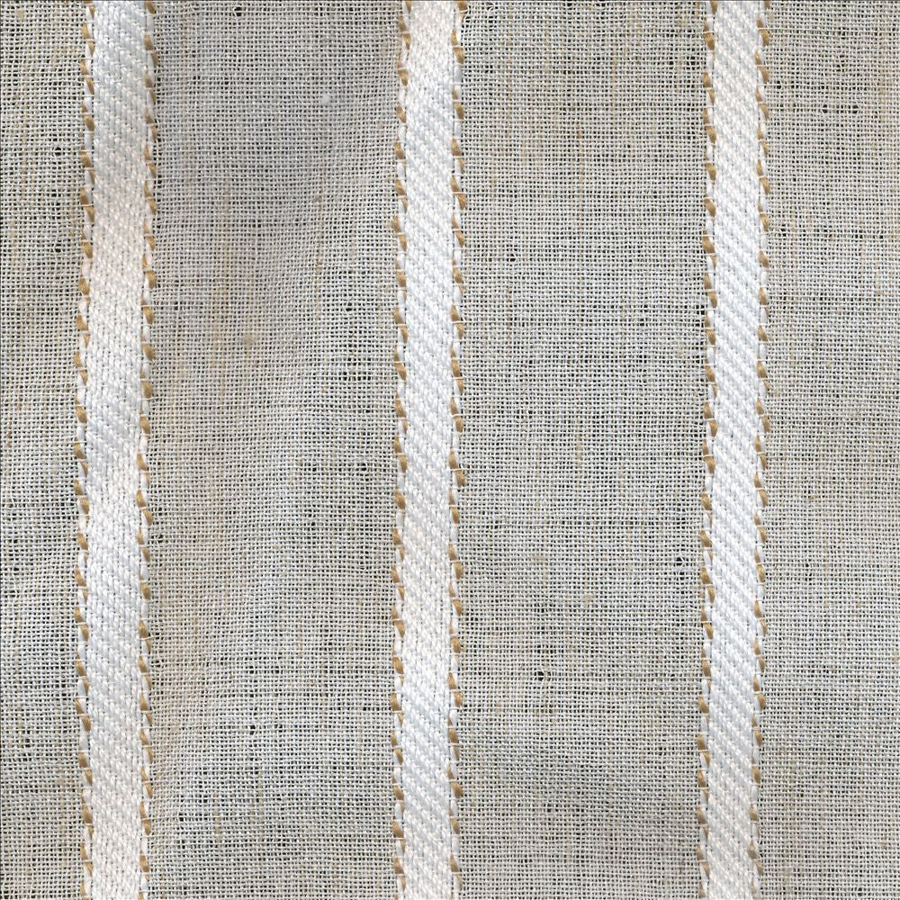 Set Sail Stripe Natural by Kasmir Fabric 1373 70% Polyester 30% Cotton CHINA Not Tested Horizontal: 2 inches and Vertical: 0 Inches 114 - 118 - Fabric Carolina -