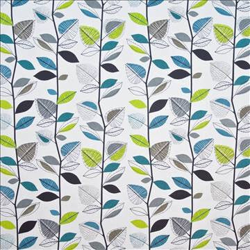 Shady Oak Park Teal by Kasmir Fabric 1401 100% Cotton UNITED KINGDOM Not Tested H: 27 inches, V: 25 2/8 inches 54 - 55 - Fabric Carolina - Kasmir
