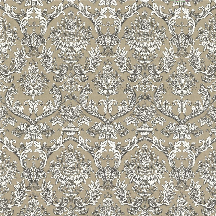 Shallows Grey by Kasmir Fabric 1462 92% Ramie
8% Cotton
 FRANCE </p><p>Repeat: Horizontal: 13 6/8 inches and Vertical: 24 6/8 inches 59 - Fabric Carolina -