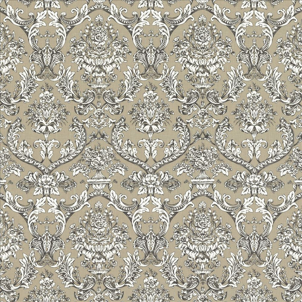 Shallows Grey by Kasmir Fabric 1462 92% Ramie
8% Cotton
 FRANCE 10,000 Martindale Cycles </p><p>Repeat: Horizontal: 13 6/8 inches and Vertical: 24 6/8 inches 59 - Fabric Carolina -