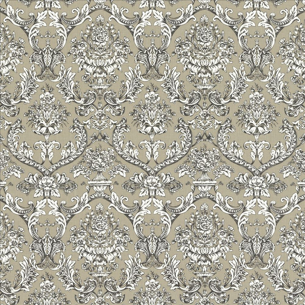 Shallows Grey  by Kasmir Fabric See sample 92% Ramie
8% Cotton
 FRANCE 10,000 Martindale Cycles </p><p>Repeat: Horizontal: 13 6/8 inches and Vertical: 24 6/8 inches 59  - Fabric Carolina -