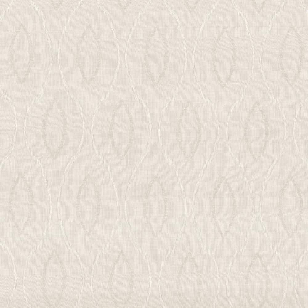 Sheer Ogee Io Parchment by Kasmir Fabric 1413 USA Not Tested H: 7 2/8 inches, V:17 inches 58 - Fabric Carolina - Kasmir