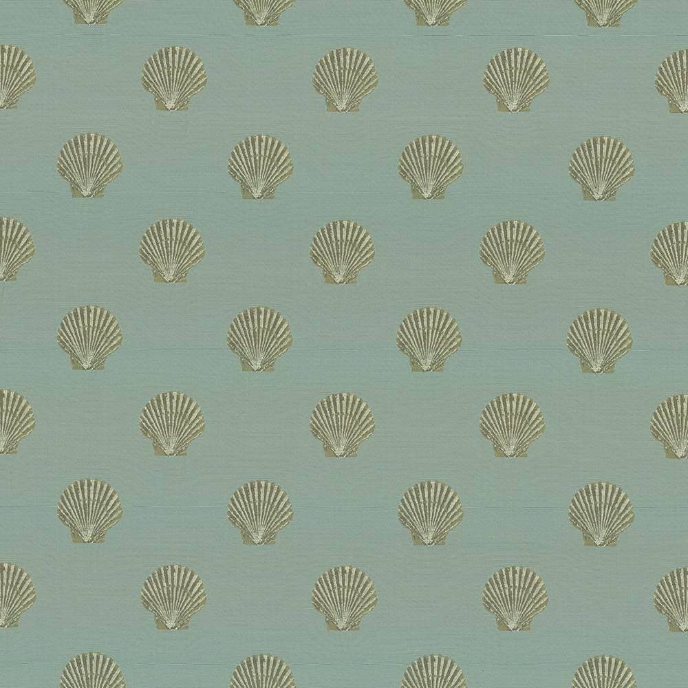 Shell Pointe Sea by Kasmir Fabric 1441 CHINA 60,000 Wyzenbeek Double Rubs H: 7 4/8 inches, V:7 5/8 inches 56 - Fabric Carolina - Kasmir