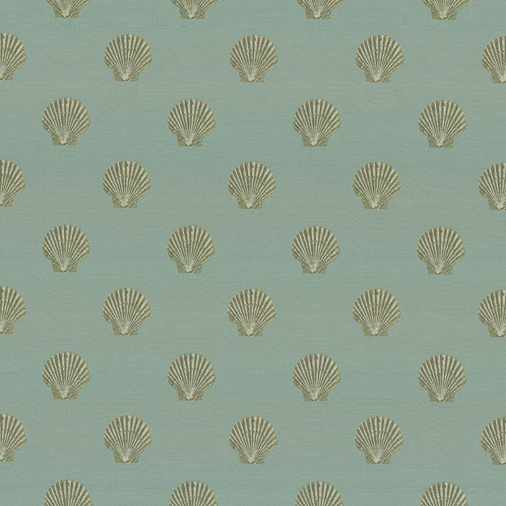 Shell Pointe Sea by Kasmir Fabric 1441 100% Polyester
 CHINA </p><p>Repeat: Horizontal: 7 4/8 inches and Vertical: 7 5/8 inches 56 - Fabric Carolina -