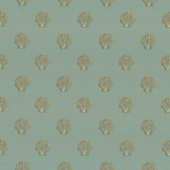 Shell Pointe Sea by Kasmir Fabric 1441 100% Polyester
 CHINA </p><p>Repeat: Horizontal: 7 4/8 inches and Vertical: 7 5/8 inches 56 - Fabric Carolina -