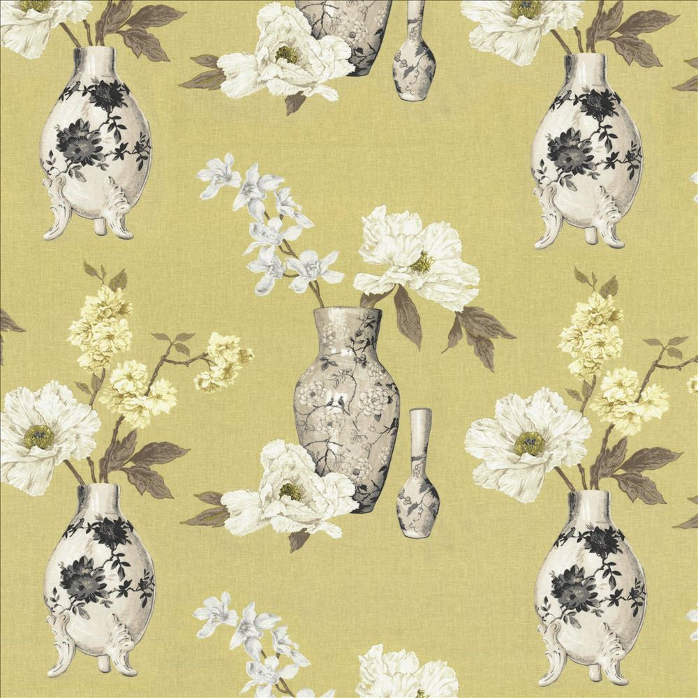 Shishido Buttercup by Kasmir Fabric 8002 55% Linen
45% Viscose
 UNITED KINGDOM </p><p>Repeat: Horizontal: 54 inches and Vertical: 25 2/8 inches 53 - 55 - Fabric Carolina -