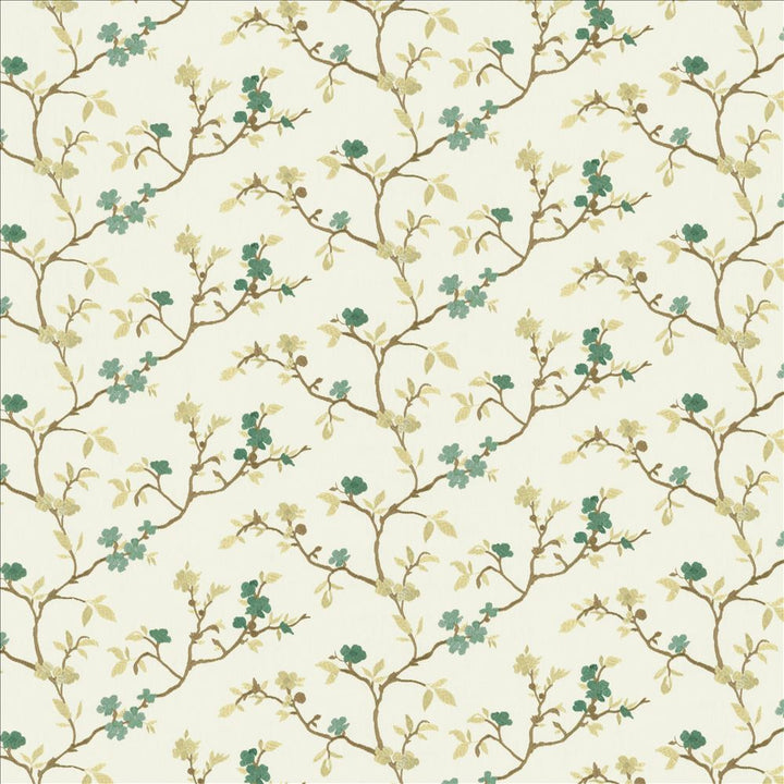 Shyla Topaz by Kasmir Fabric 5156 52% Cotton 48% Polyester INDIA 30,000 Wyzenbeek Double Rubs Horizontal: 26 inches and Vertical: 6 1/8 inches 54 - Fabric Carolina -