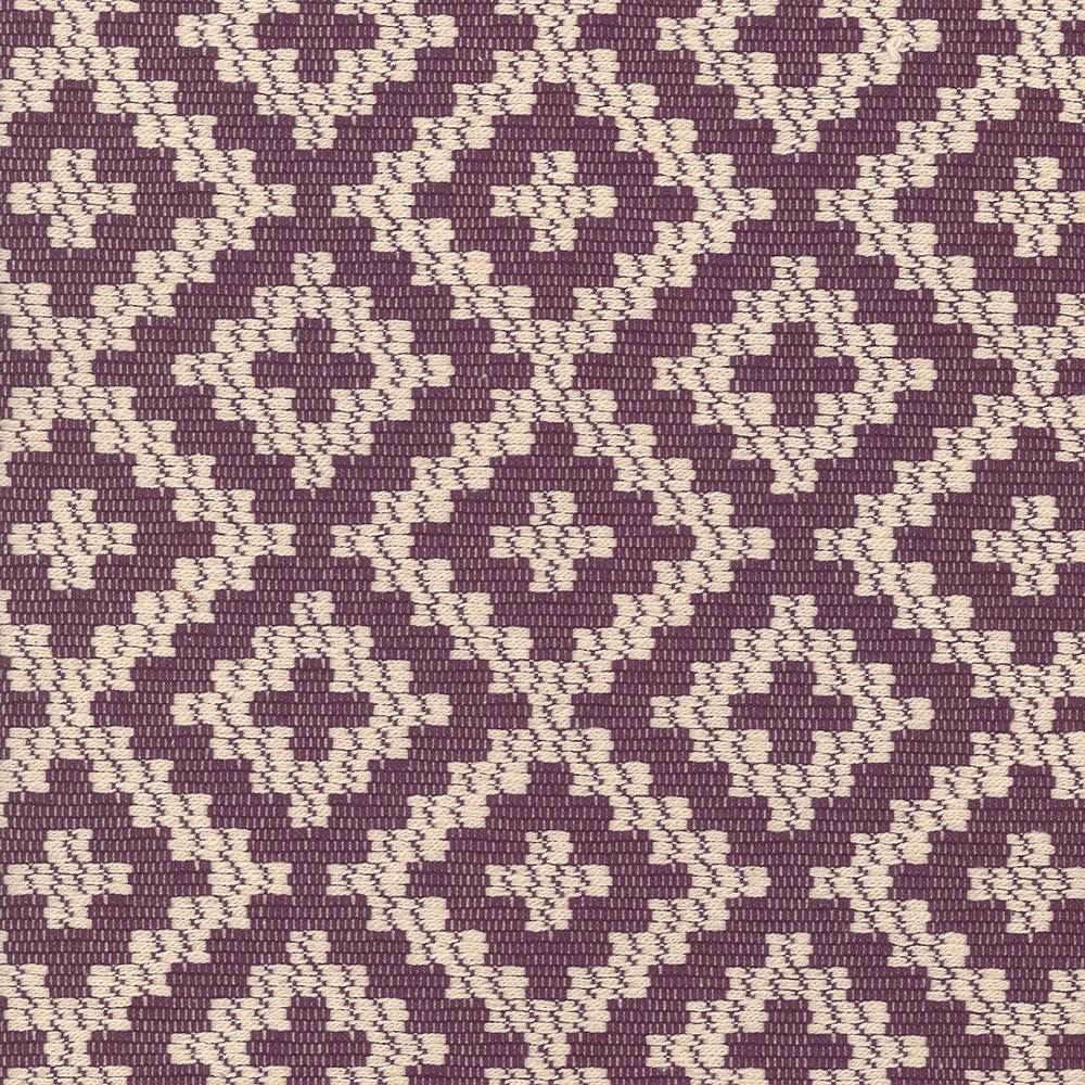 Sibley Diamond Plum by Kasmir Fabric 1440 100% Cotton
 CHINA 9,000 Wyzenbeek Double Rubs </p><p>Repeat: Horizontal: 4 6/8 inches and Vertical: 3 2/8 inches 55 - Fabric Carolina -