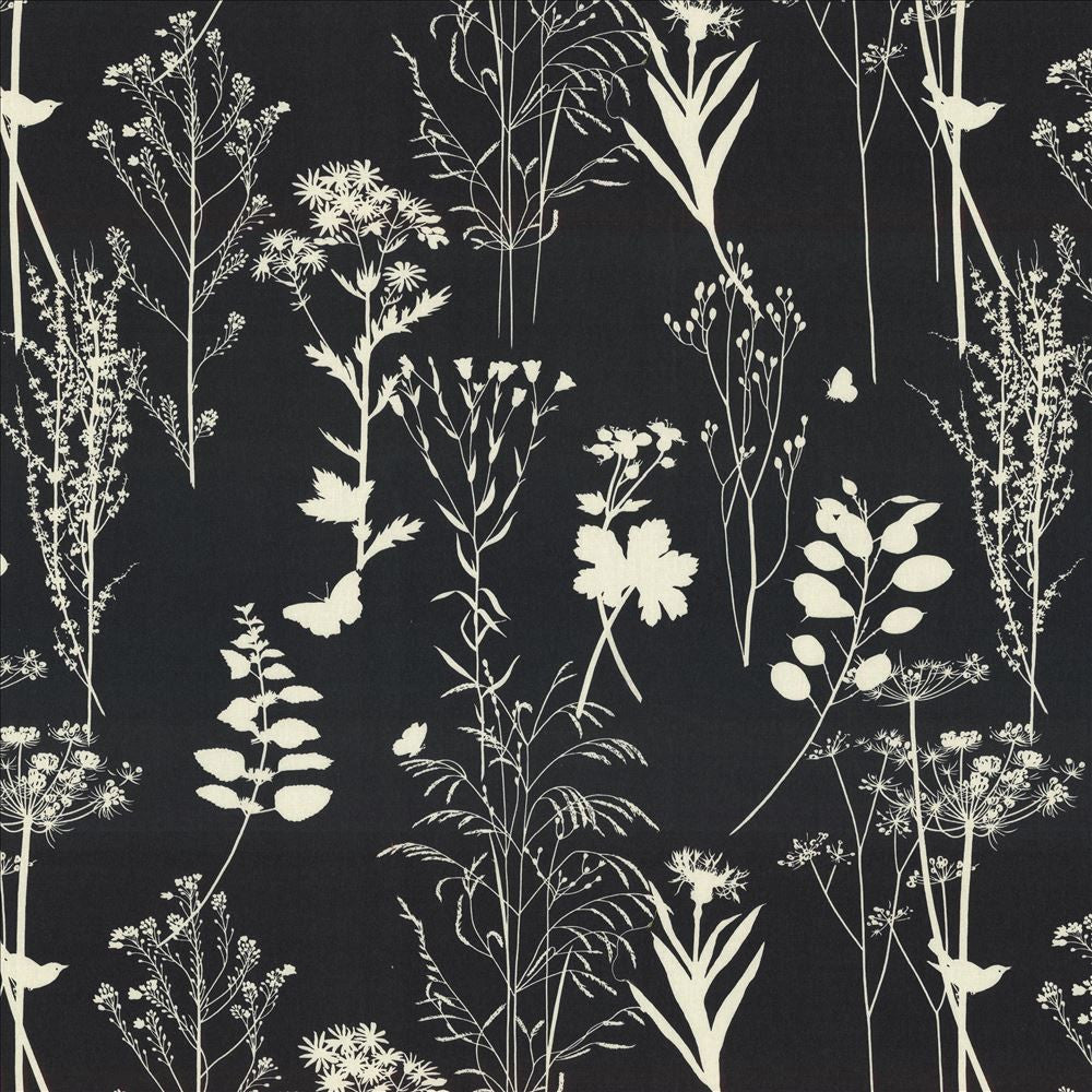 Silhouette Black by Kasmir Fabric 5078 100% Cotton
 UNITED KINGDOM 16,000 Martindale Cycles </p><p>Repeat: Horizontal: 27 inches and Vertical: 25 2/8 inches 54 - Fabric Carolina -