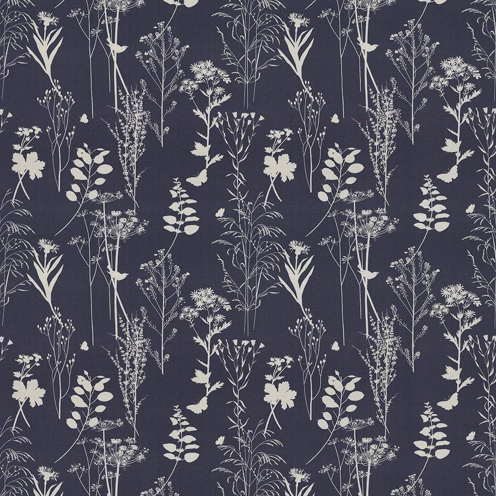 Silhouette Navy by Kasmir Fabric 5081 UNITED KINGDOM 16,000 Martindale Cycles H: 27 inches, V:25 2/8 inches 54 - 56 - Fabric Carolina - Kasmir