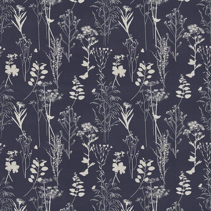 Silhouette Navy by Kasmir Fabric 5081 UNITED KINGDOM 16,000 Martindale Cycles H: 27 inches, V:25 2/8 inches 54 - 56 - Fabric Carolina - Kasmir