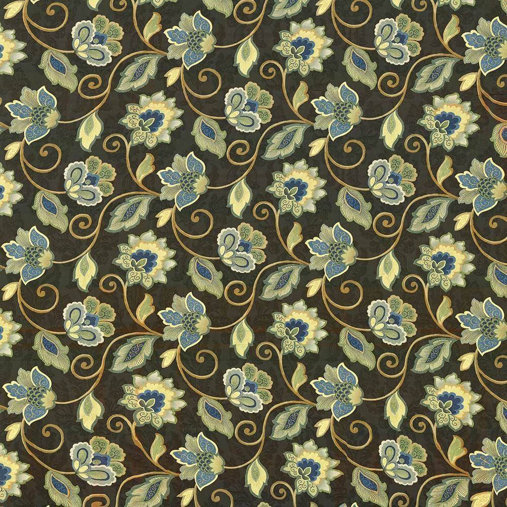 Sirena Dark Chocolate  by Kasmir Fabric See sample 100% Cotton
 CHINA 15,000 Wyzenbeek Double Rubs </p><p>Repeat: Horizontal: 27 inches and Vertical: 13 4/8 inches 54  - Fabric Carolina -
