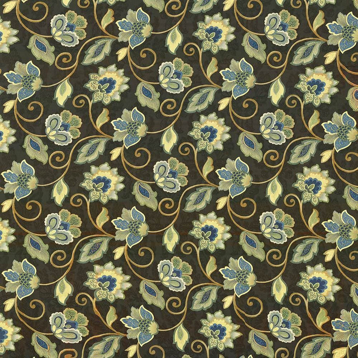 Sirena Dark Chocolate by Kasmir Fabric 1420 100% Cotton
 CHINA </p><p>Repeat: Horizontal: 27 inches and Vertical: 13 4/8 inches 54 - 55 - Fabric Carolina -