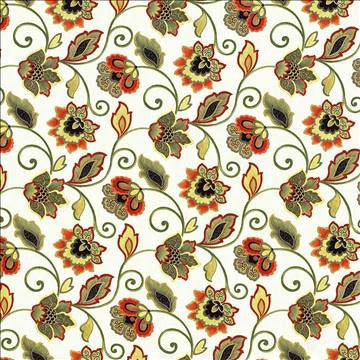 Sirena Lily by Kasmir Fabric 1417 100% Cotton CHINA 15,000 Wyzenbeek Double Rubs H: 27 inches, V: 13 4/8 inches 54 - 55 - Fabric Carolina - Kasmir
