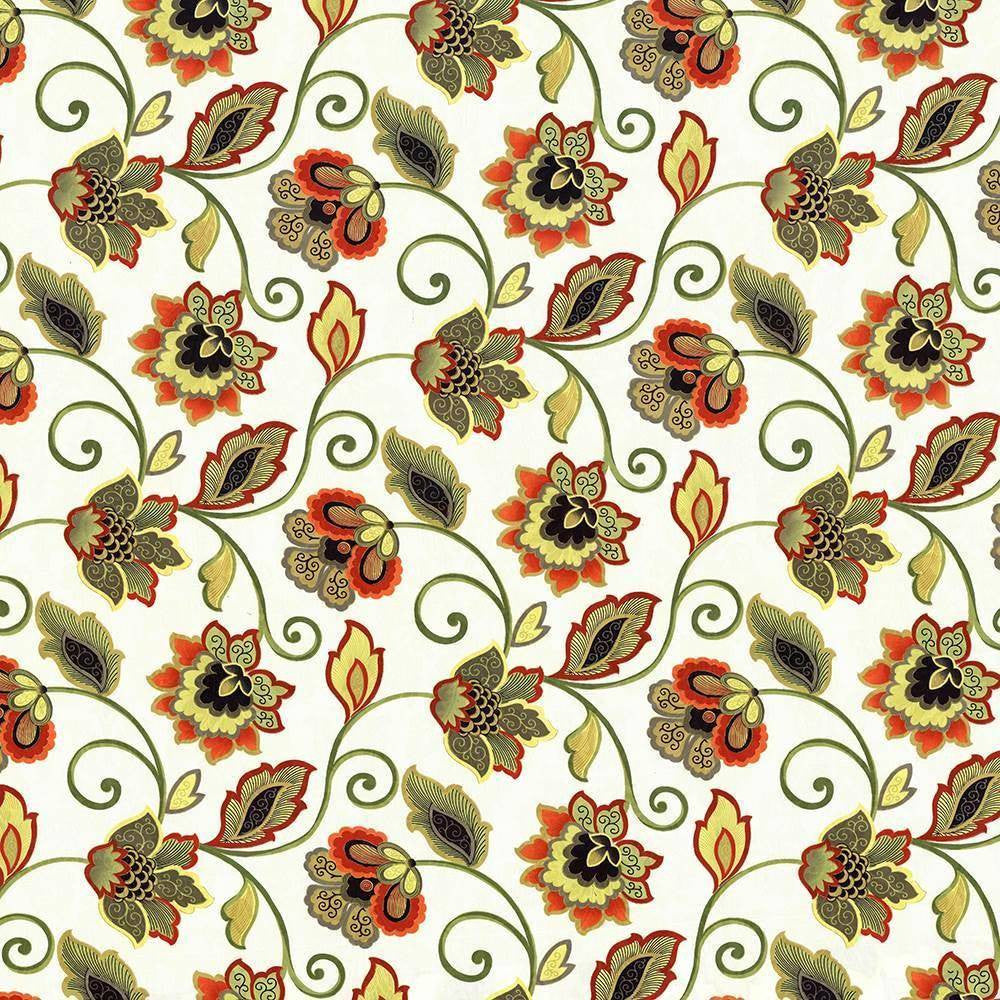 Sirena Lily by Kasmir Fabric 1417 CHINA 15,000 Wyzenbeek Double Rubs H: 27 inches, V:13 4/8 inches 54 - 55 - Fabric Carolina - Kasmir