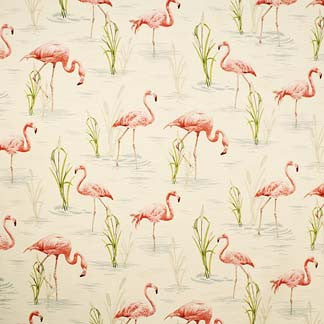 Skinny Legs Flamingo 6486011000 by Carole Fabric Exclusive Cosmopolitan 100% Cotton Spain H: 25"V, 27"H  54" Minimum (See sample for specifics) - Fabric Carolina - Carole Exclusive