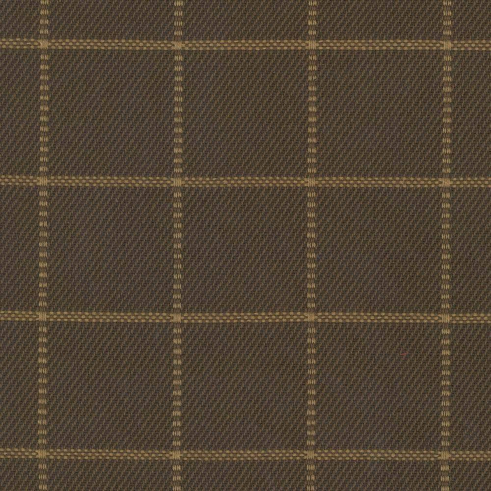 Skylar Check Chocolate by Kasmir Fabric 5068 INDIA 9,000 Wyzenbeek Double Rubs H: 2 2/8 inches, V:2 2/8 inches 54 - Fabric Carolina - Kasmir