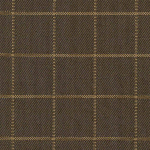 Skylar Check Chocolate by Kasmir Fabric