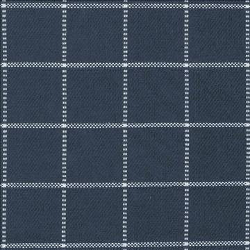 Skylar Check Mariner by Kasmir Fabric 5072 100% Cotton INDIA 9,000 Wyzenbeek Double Rubs H: 2 2/8 inches, V: 2 2/8 inches 54 - Fabric Carolina - Kasmir