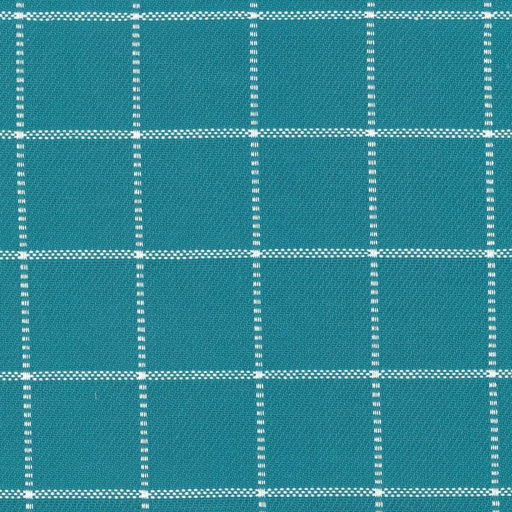 Skylar Check Ocean by Kasmir Fabric 5073 100% Cotton INDIA 9,000 Wyzenbeek Double Rubs Horizontal: 2 2/8 inches and Vertical: 2 2/8 inches 54 - Fabric Carolina -