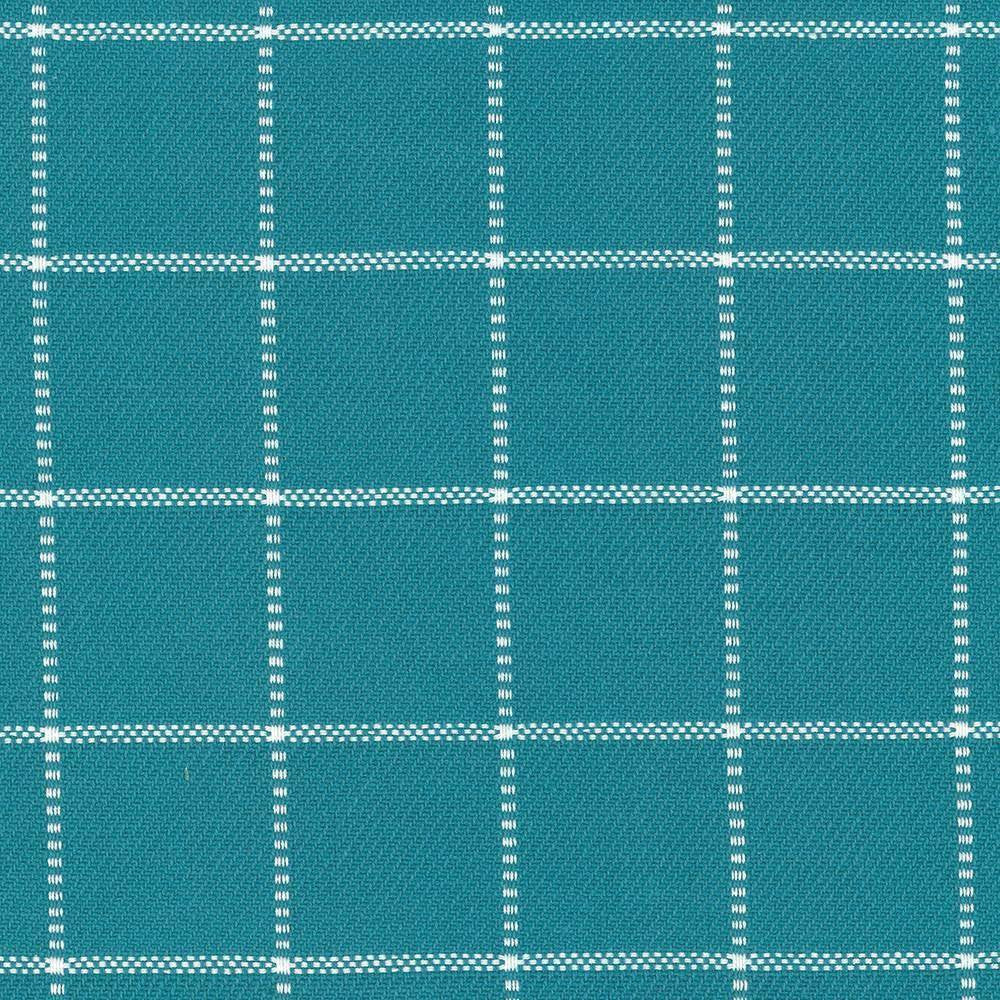 Skylar Check Ocean by Kasmir Fabric 5073 INDIA 9,000 Wyzenbeek Double Rubs H: 2 2/8 inches, V:2 2/8 inches 54 - Fabric Carolina - Kasmir
