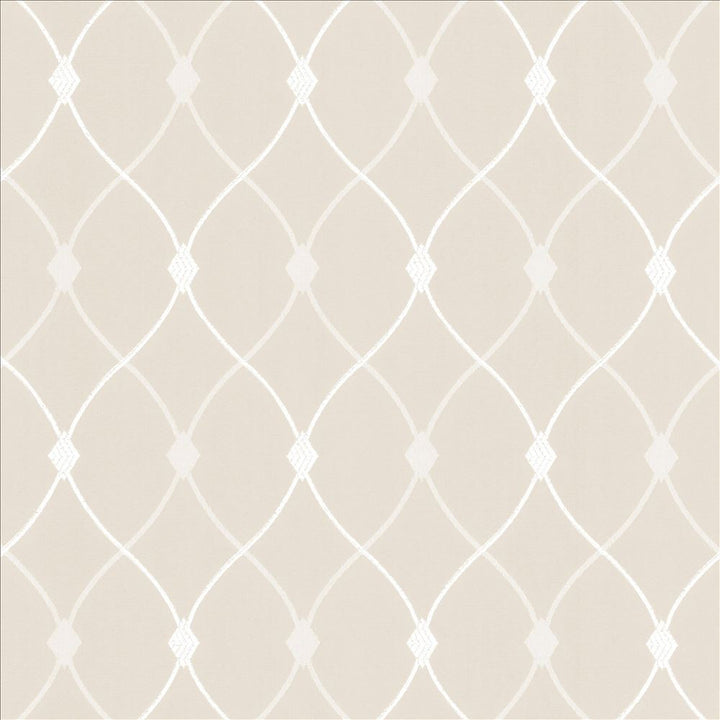 Slipper Trellis Ivory by Kasmir Fabric 5110 100% Polyester
 INDIA </p><p>Repeat: Horizontal: 3 1/8 inches and Vertical: 5 1/8 inches 56 - 57 - Fabric Carolina -