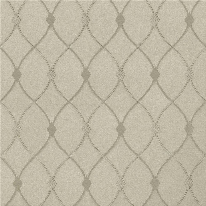 Slipper Trellis Platinum by Kasmir Fabric 5119 100% Polyester
 INDIA 30,000 Wyzenbeek Double Rubs </p><p>Repeat: Horizontal: 3 1/8 inches and Vertical: 5 1/8 inches 56 - Fabric Carolina -