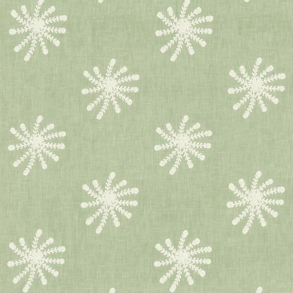 Snowflake Aquamarine by Kasmir Fabric 5142 52% Cotton
48% Polyester
 INDIA </p><p>Repeat: Horizontal: 8 2/8 inches and Vertical: 6 2/8 inches 50 - Fabric Carolina -