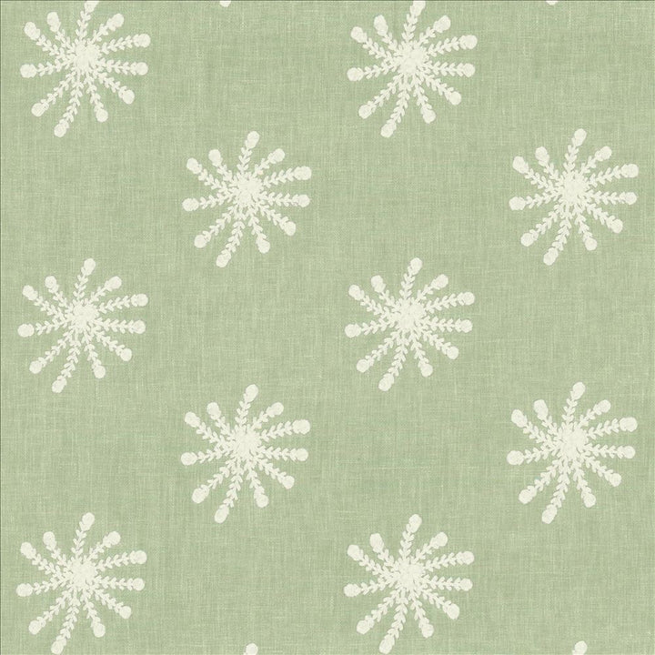 Snowflake Aquamarine  by Kasmir Fabric See sample 52% Cotton
48% Polyester
 INDIA 12,000 Wyzenbeek Double Rubs </p><p>Repeat: Horizontal: 8 2/8 inches and Vertical: 6 2/8 inches 50  - Fabric Carolina -