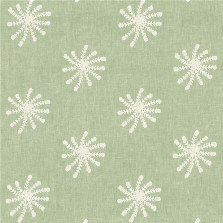 Snowflake Aquamarine by Kasmir Fabric 5142 52% Cotton
48% Polyester
 INDIA </p><p>Repeat: Horizontal: 8 2/8 inches and Vertical: 6 2/8 inches 50 - Fabric Carolina -
